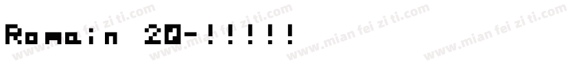 Romain 20字体转换